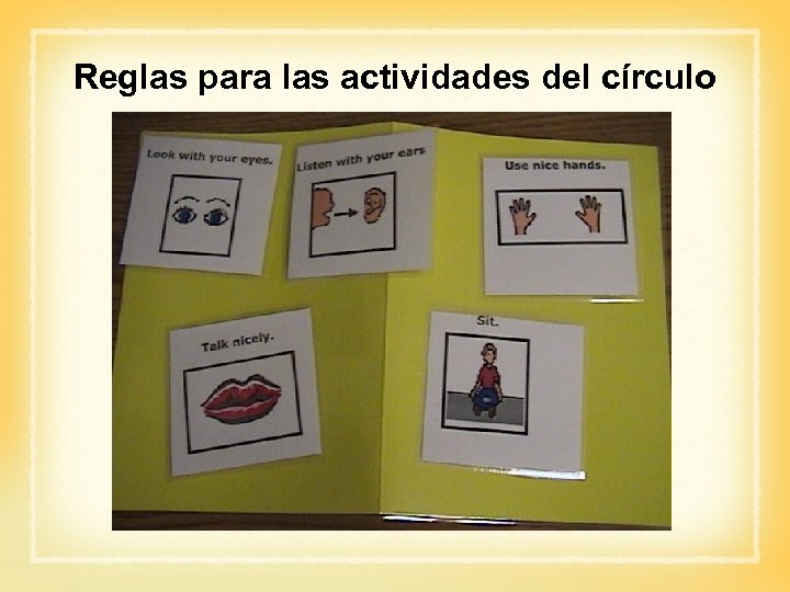 Reglas para las actividades del círculo 