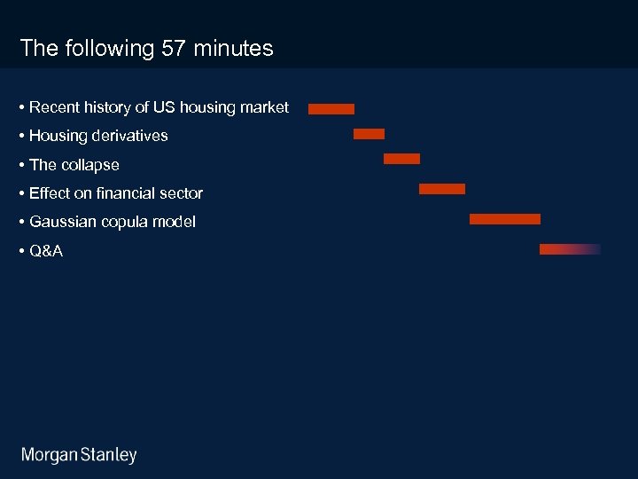 3/18/2018 The following 57 minutes • Recent history of US housing market • Housing