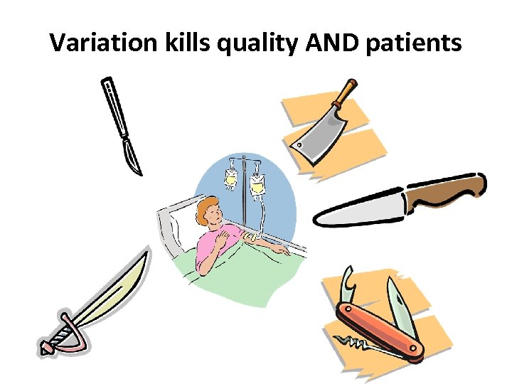 Variation kills quality AND patients 