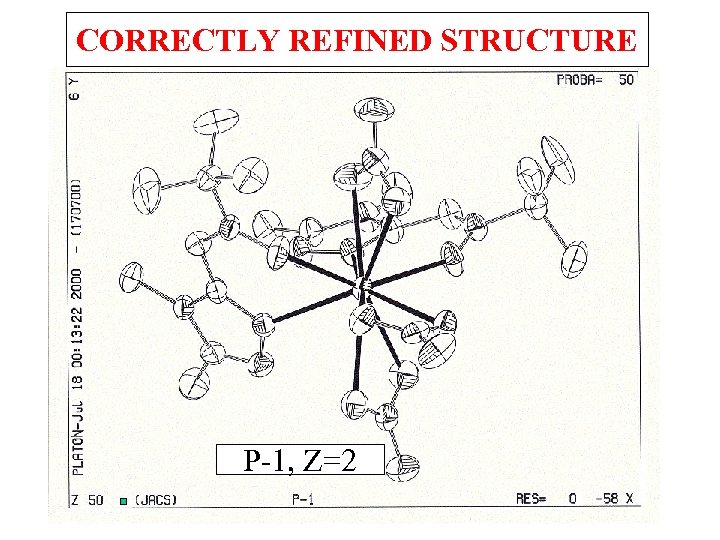 CORRECTLY REFINED STRUCTURE P-1, Z=2 