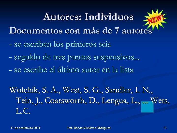 Autores: Individuos Documentos con más de 7 autores - se escriben los primeros seis