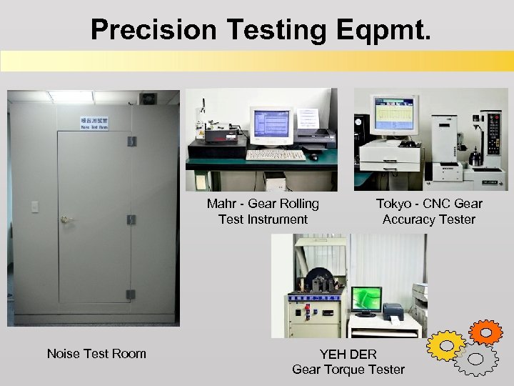 Precision Testing Eqpmt. Mahr - Gear Rolling Test Instrument Noise Test Room Tokyo -