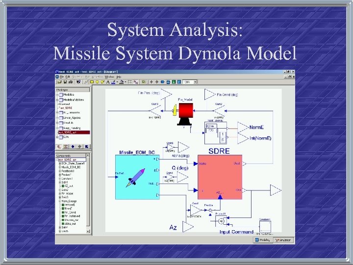 System Analysis: Missile System Dymola Model 