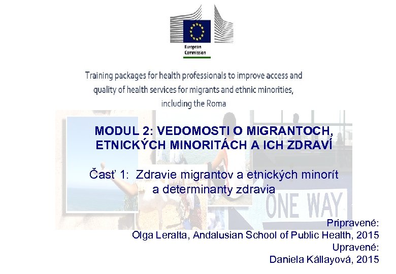 MODUL 2: VEDOMOSTI O MIGRANTOCH, ETNICKÝCH MINORITÁCH A ICH ZDRAVÍ Časť 1: Zdravie migrantov