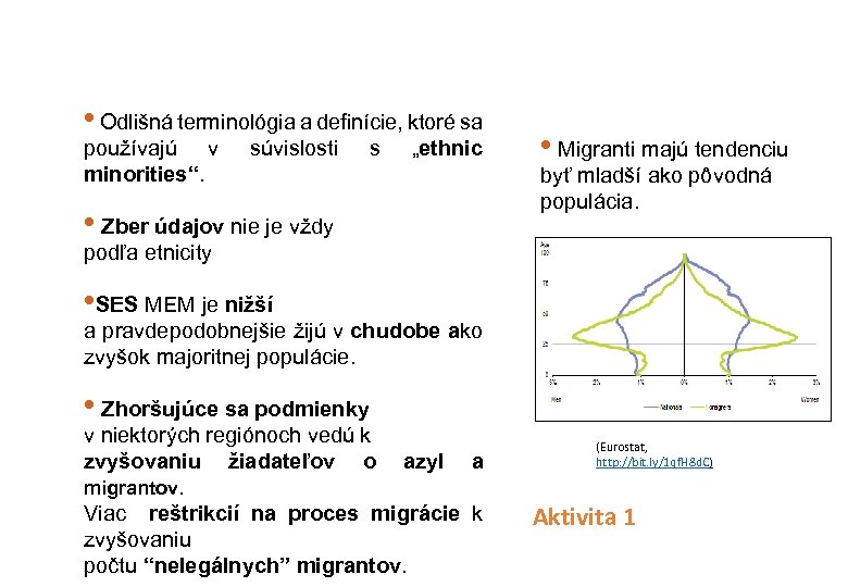  • Odlišná terminológia a definície, ktoré sa používajú v minorities“. súvislosti s „ethnic