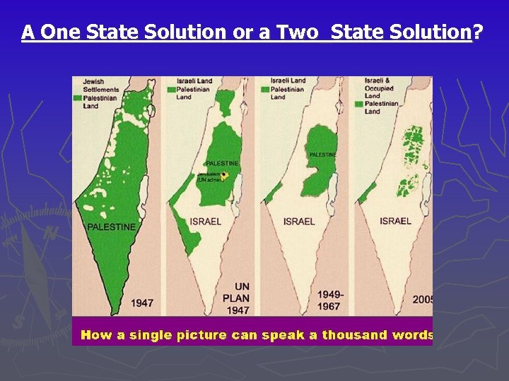 A One State Solution or a Two_State Solution? 