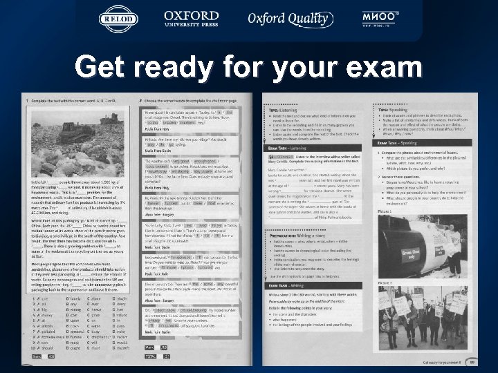 Get ready for your exam 