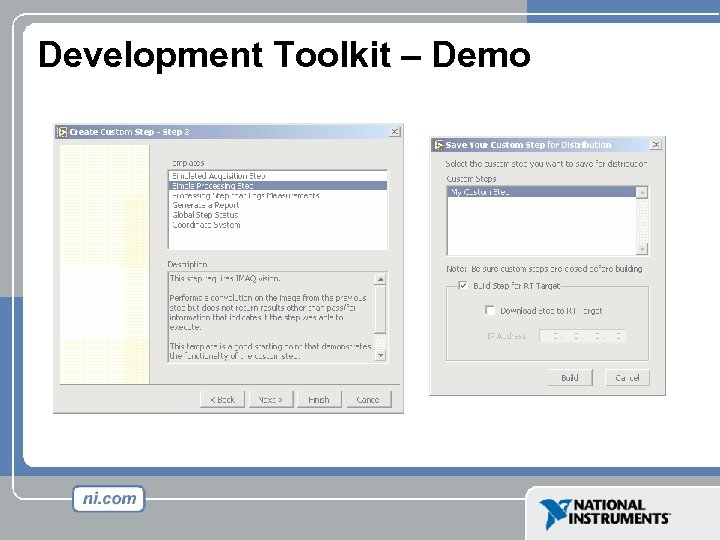 Development Toolkit – Demo 