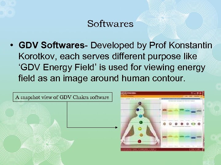 Softwares • GDV Softwares- Developed by Prof Konstantin Korotkov, each serves different purpose like