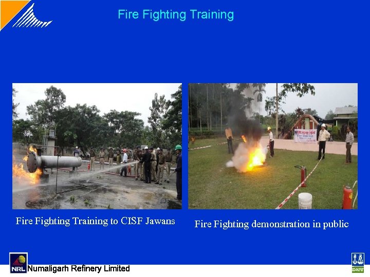 Fire Fighting Training to CISF Jawans Fire Fighting demonstration in public 