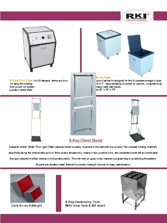 X-Ray film Dryer for 24 hangers, telescope door for easy film loading. Auto power