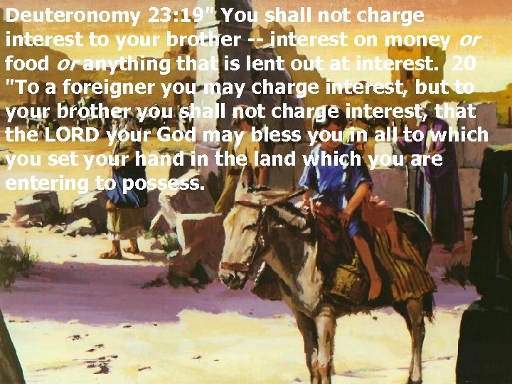 Deuteronomy 23: 19