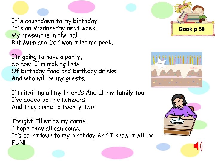 It’ s countdown to my birthday, It’ s on Wednesday next week. My present