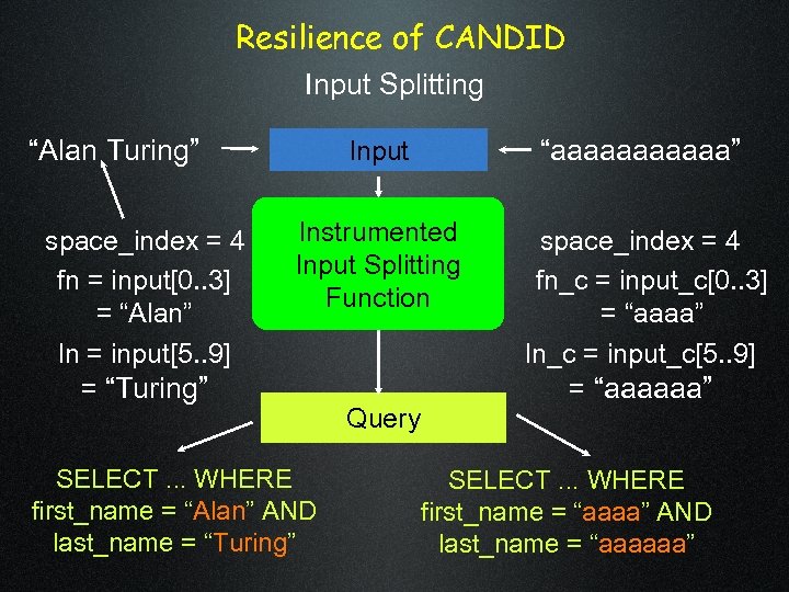 Resilience of CANDID Input Splitting “Alan Turing” space_index = 4 fn = input[0. .