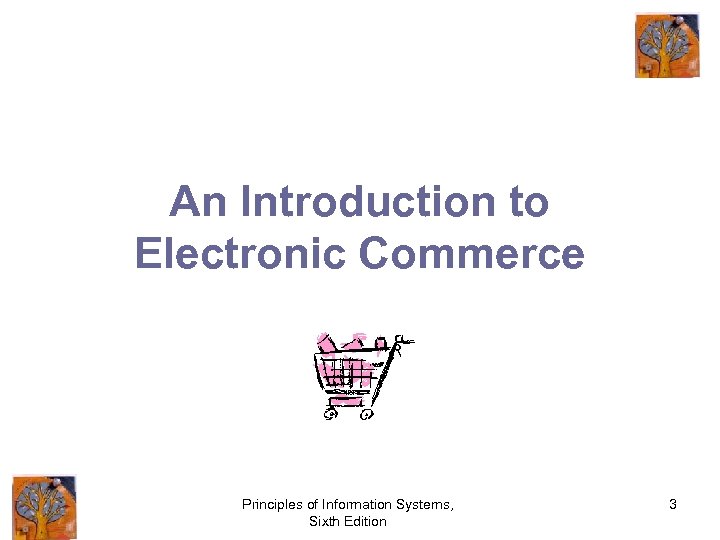 An Introduction to Electronic Commerce Principles of Information Systems, Sixth Edition 3 