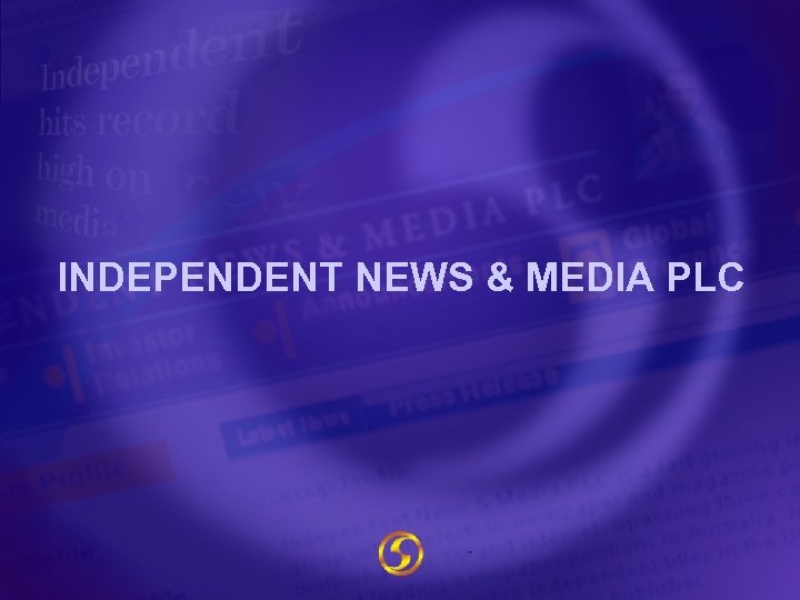 INDEPENDENT NEWS & MEDIA PLC 