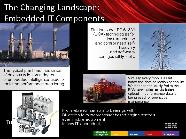 The Changing Landscape: Embedded IT Components Fieldbus and IEC 61850 (UCA) technologies for instrumentation