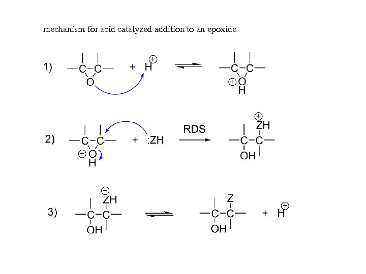 mechanism for acid catalyzed addition to an epoxide 