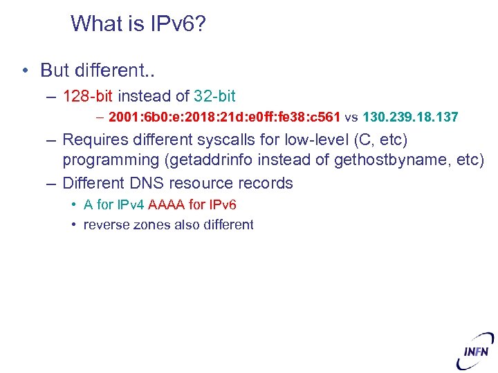 What is IPv 6? • But different. . – 128 -bit instead of 32