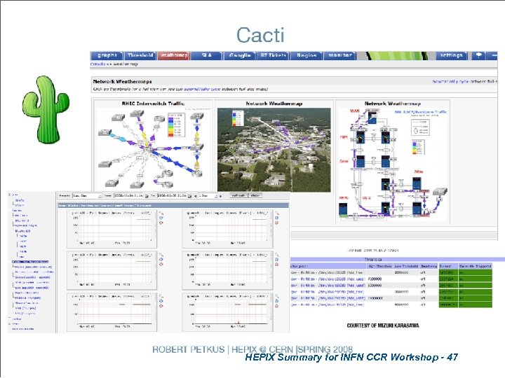 HEPIX Summary for INFN CCR Workshop - 47 