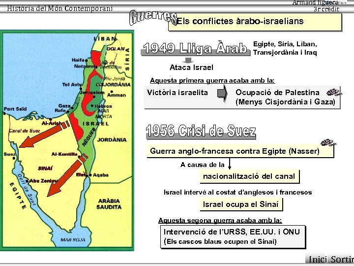 Armand figuera 3 r crèdit Història del Món Contemporani Els conflictes àrabo-israelians Egipte, Síria,