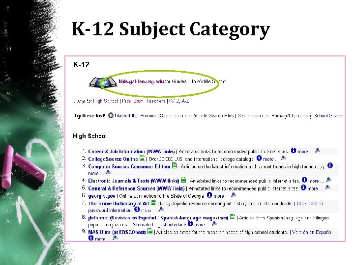 K-12 Subject Category 