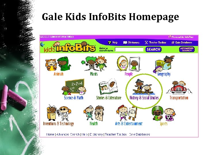 Gale Kids Info. Bits Homepage 