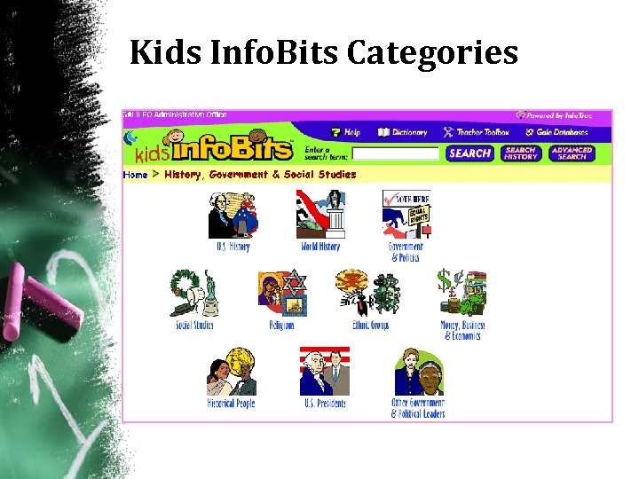 Kids Info. Bits Categories 