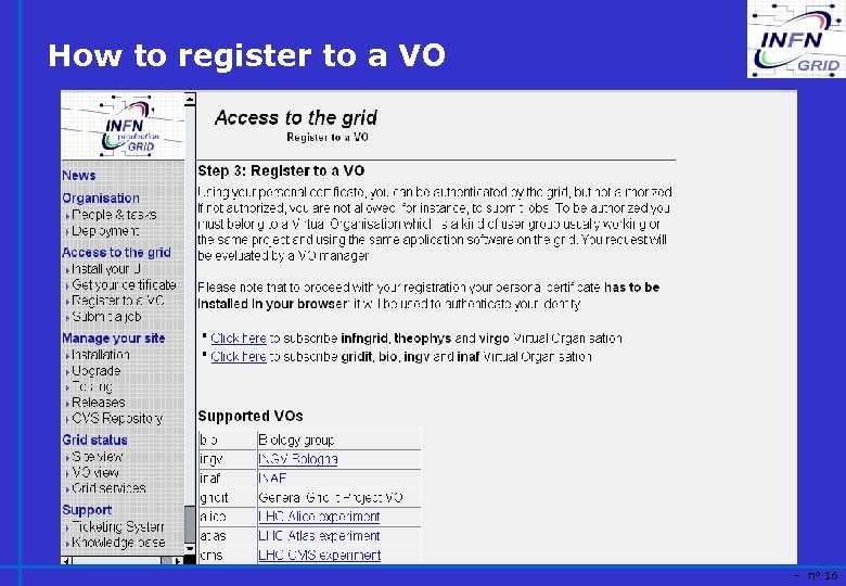 How to register to a VO – n° 16 