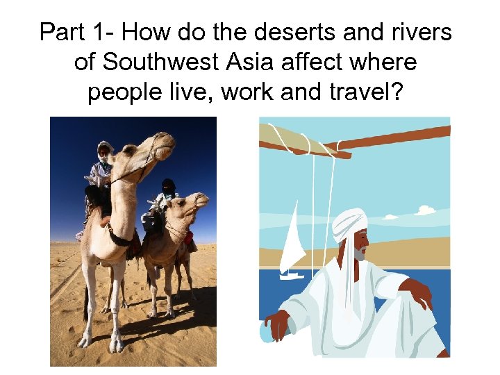 Part 1 - How do the deserts and rivers of Southwest Asia affect where