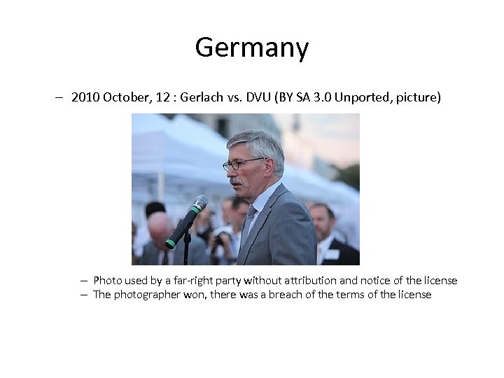 Germany – 2010 October, 12 : Gerlach vs. DVU (BY SA 3. 0 Unported,