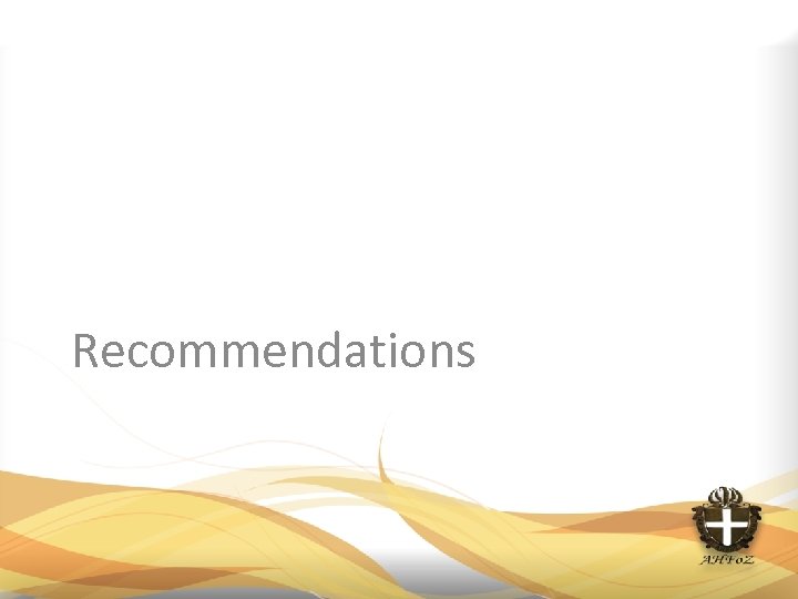 Recommendations 