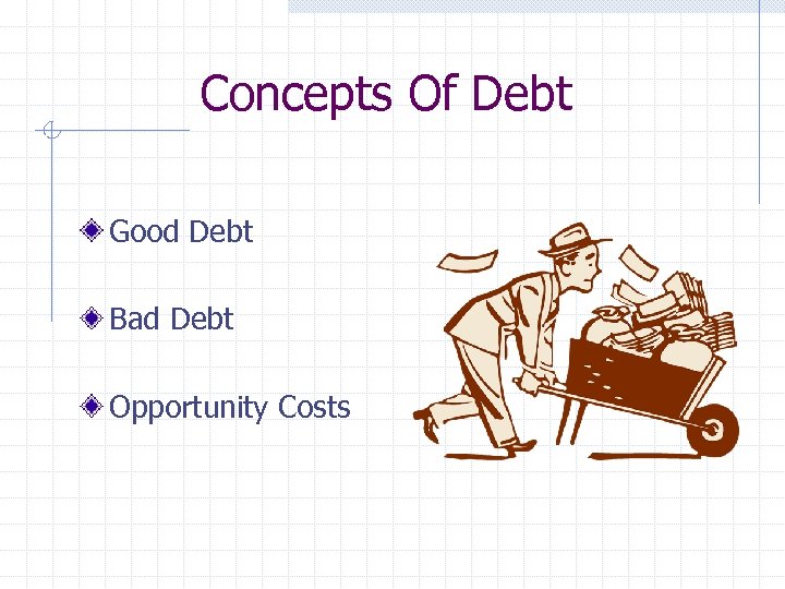 Concepts Of Debt Good Debt Bad Debt Opportunity Costs 