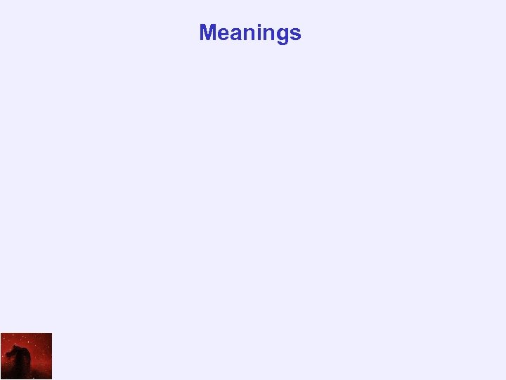 Meanings 