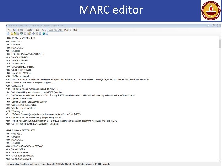 MARC editor 