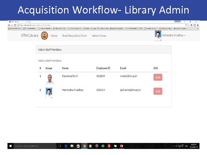 Acquisition Workflow- Library Admin 