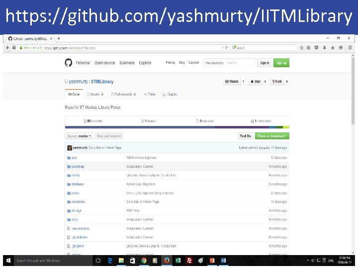 https: //github. com/yashmurty/IITMLibrary 