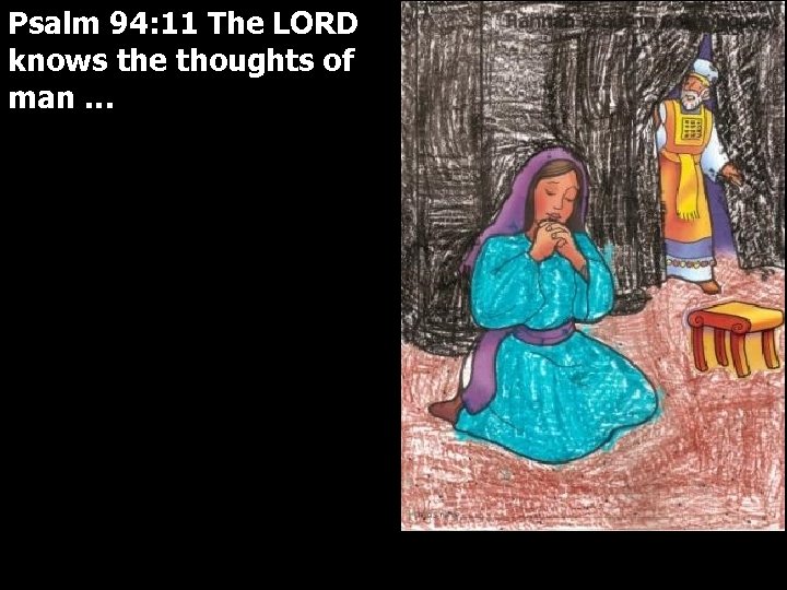 Psalm 94: 11 The LORD knows the thoughts of man … 