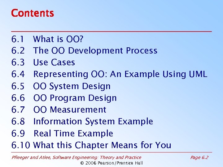 Contents 6. 1 6. 2 6. 3 6. 4 6. 5 6. 6 6.