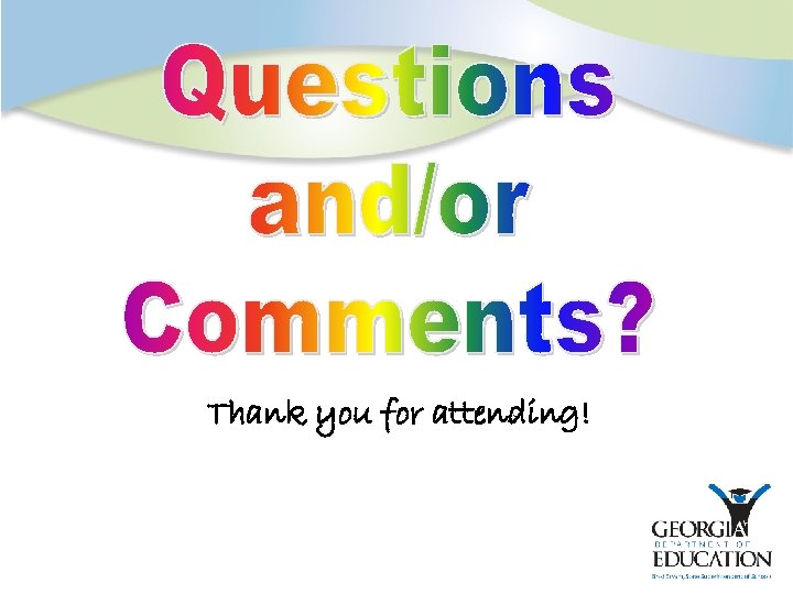 Thank you for attending! 