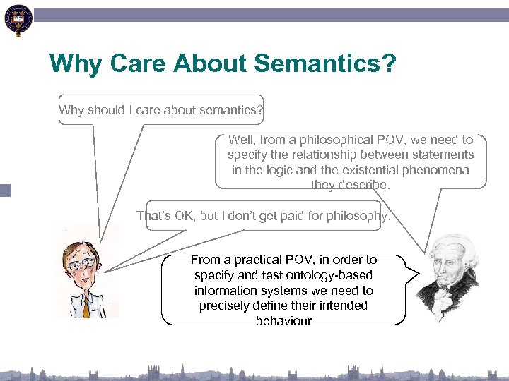 Why Care About Semantics? Why should I care about semantics? Well, from a philosophical
