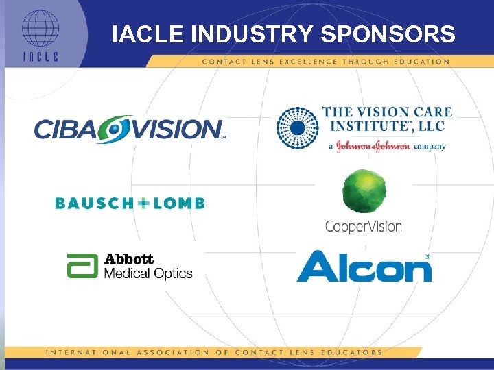 IACLE INDUSTRY SPONSORS 