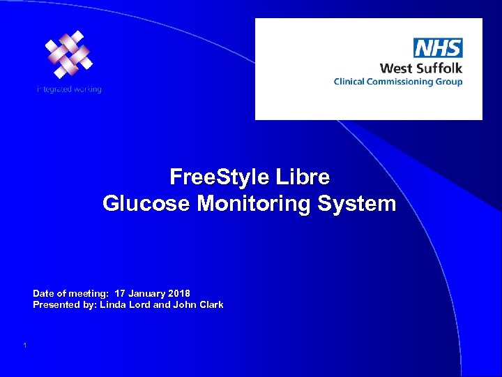 Free. Style Libre Glucose Monitoring System Date of meeting: 17 January 2018 Presented by: