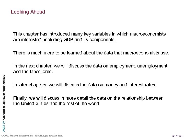 Looking Ahead This chapter has introduced many key variables in which macroeconomists are interested,