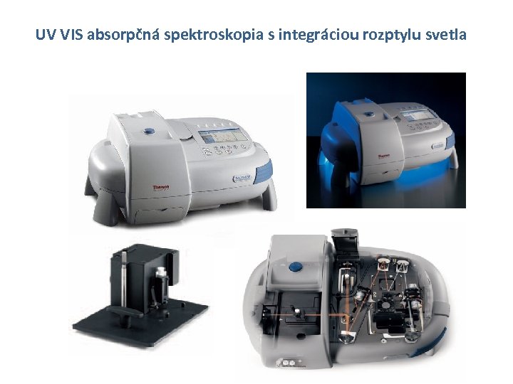 UV VIS absorpčná spektroskopia s integráciou rozptylu svetla 