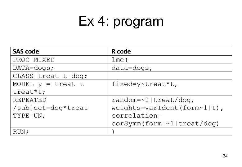 Ex 4: program 34 