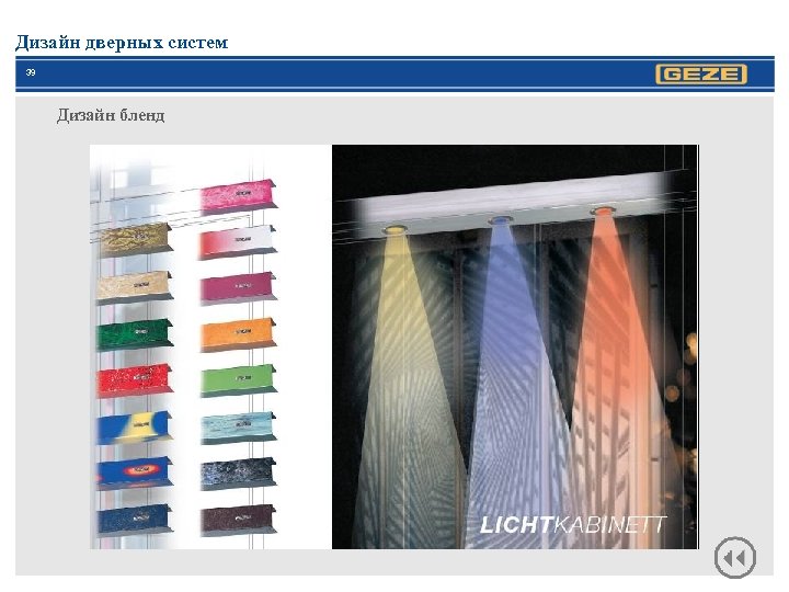 Дизайн дверных систем 39 Дизайн бленд 