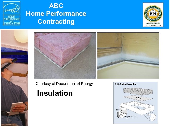 ABC Home Performance Contracting Courtesy of Department of Energy Insulation 