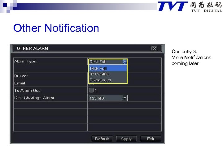 Other Notification Currently 3, More Notifications coming later 