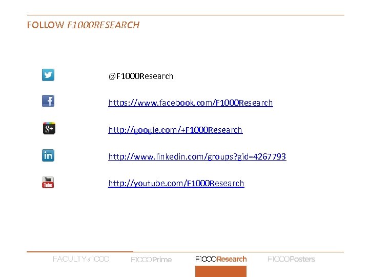 FOLLOW F 1000 RESEARCH @F 1000 Research https: //www. facebook. com/F 1000 Research http: